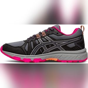 Asics Gel Venture 7 Women's Size 9 Gray Pink Running Shoes Sneakers 1012A477